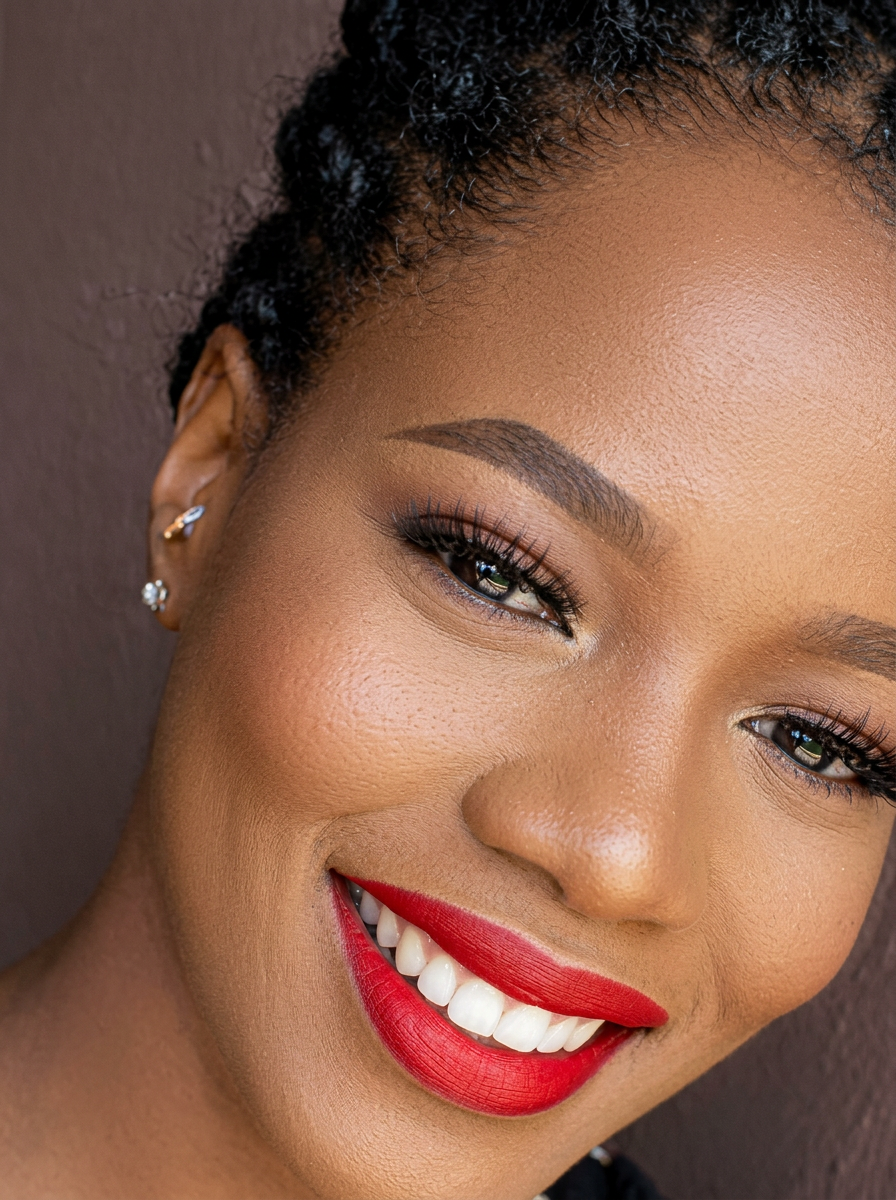 Lash extension close-up